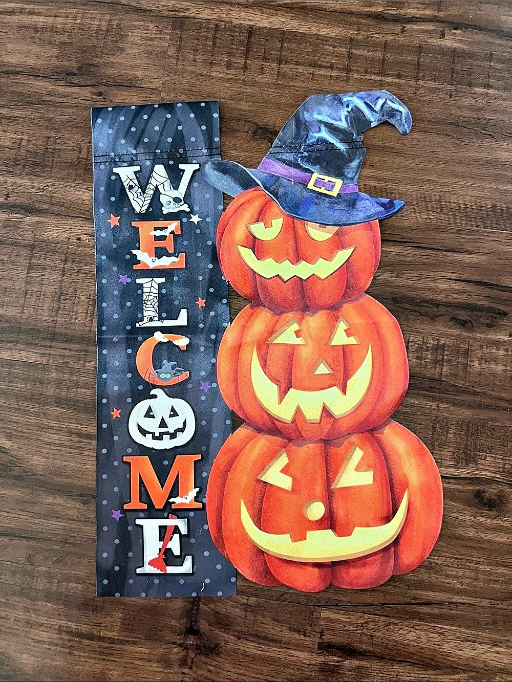 Garden Flag Halloween Pumpkin Witch Decor